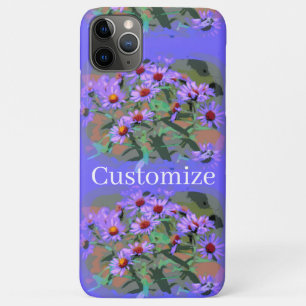 purple asters iphone case
