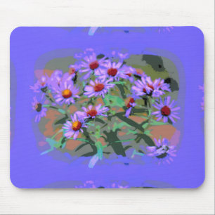 purple asters mousepad