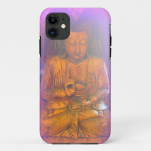 purple aura buddha iphone case