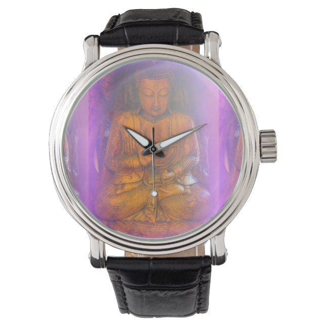 purple aura buddha watch (Front)