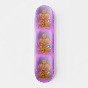 purple aura buddhas skateboard