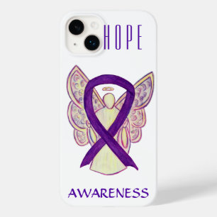 Purple Awareness Angel Ribbon Custom iPhone X Case