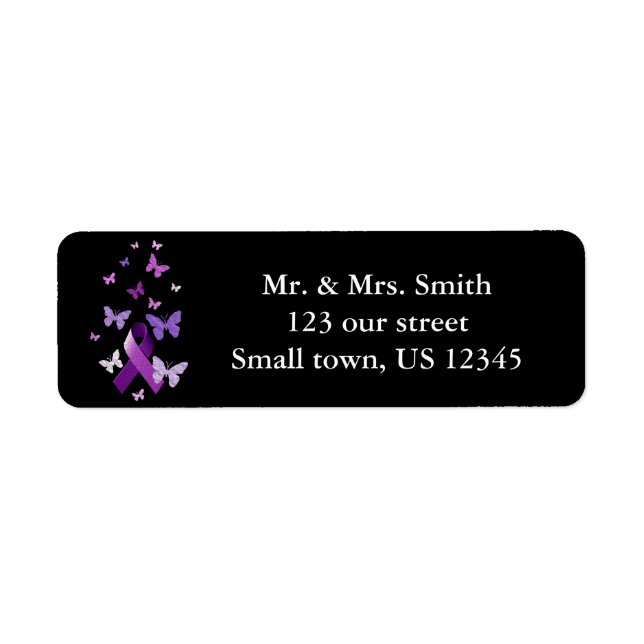 Purple Awareness Ribbon (Front)