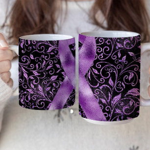 Purple Awareness Ribbon Mug Design