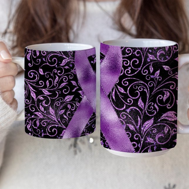Purple Awareness Ribbon Mug Design (Creator Uploaded)
