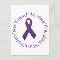 purple awareness ribbon