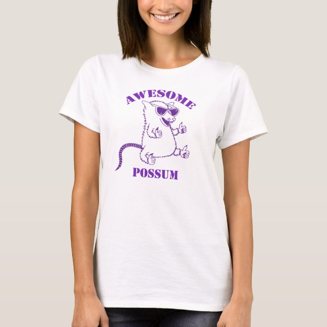 Purple Awesome Possum Tee Shirts (Front)