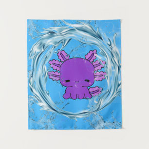 Purple Axolotl Tapestry