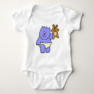 PURPLE BABY BEAR INFANT SHIRT