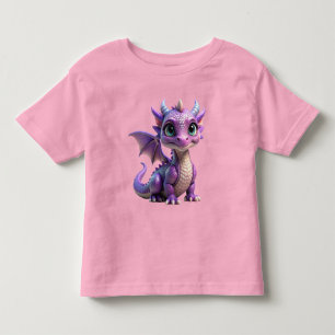 Purple Baby Dragon Cloth Toddler T-Shirt