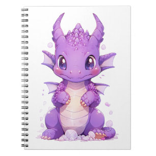 Purple Baby Dragon Notebook