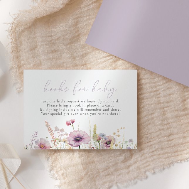 Purple Baby In Bloom Wildflower Books For Baby Enclosure Card (Creator Uploaded)