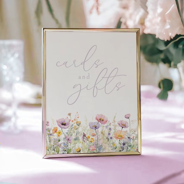 Purple Baby In Bloom Wildflower Cards & Gifts Sign (Creator Uploaded)