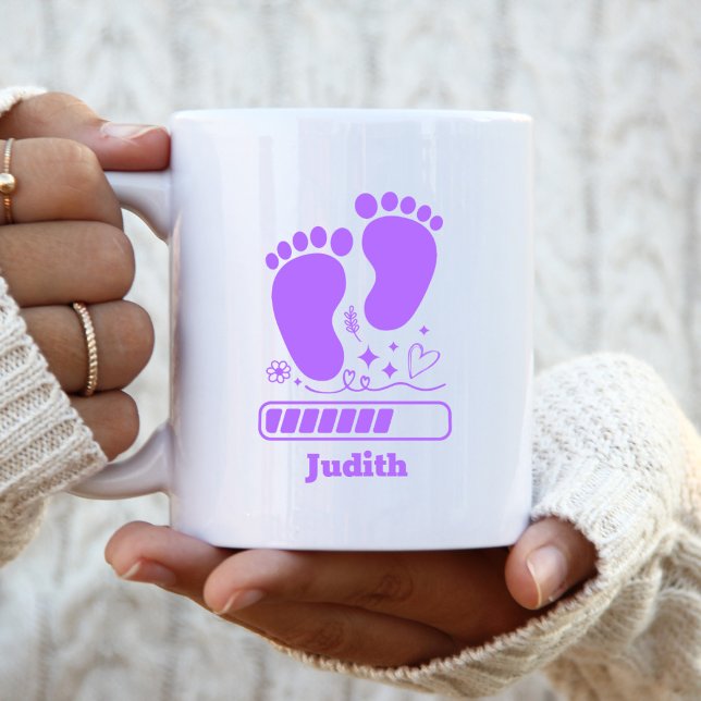 Purple Baby Loading Coffee Mug (Creator Uploaded)