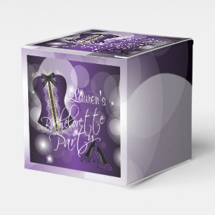 Purple Bachelorette Party Design Favour Box