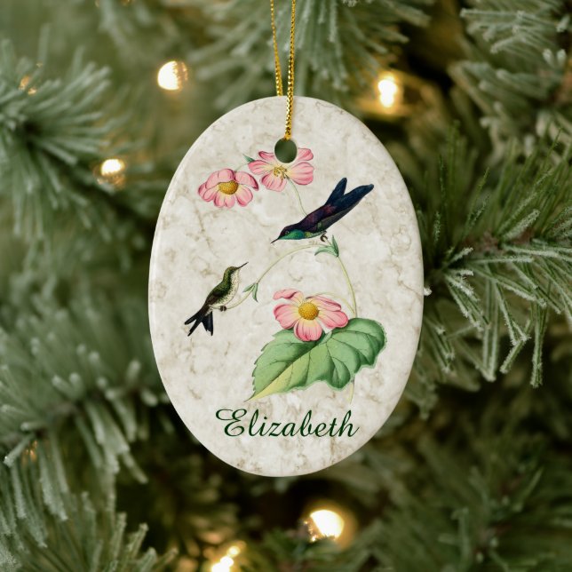Purple Backed Thornbill Hummingbird Ornament (Tree)