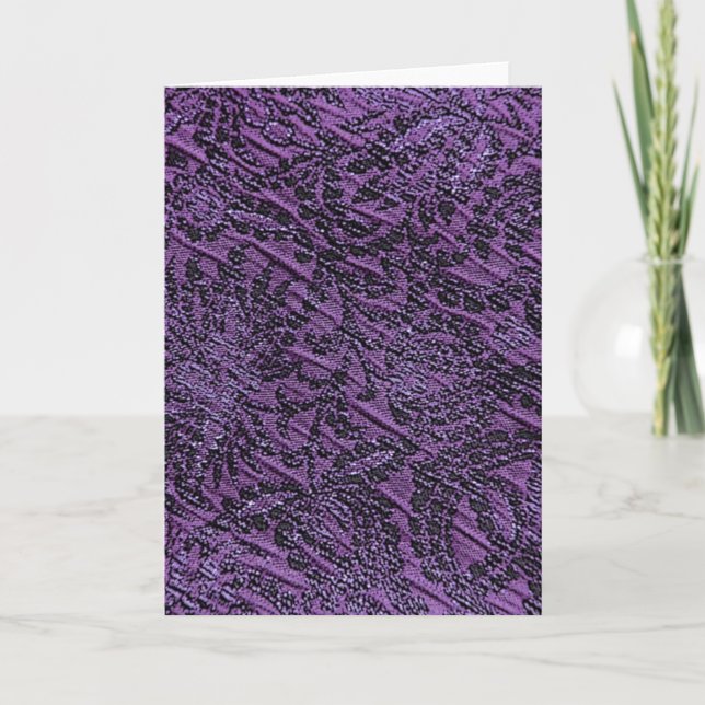 Purple Background Greeting Card (Front)