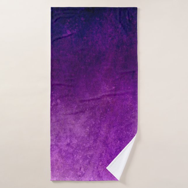 Purple background grunge texture bath towel (Bath Towel)
