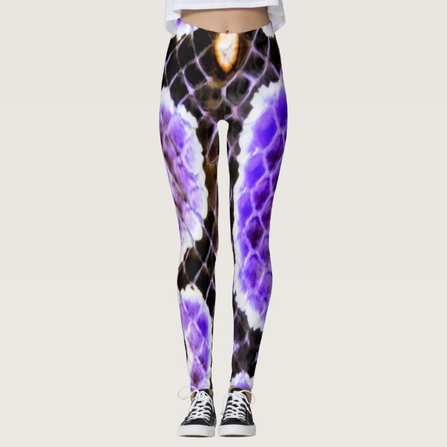 Purple Ball Python Leggings – Exotic Reptiles (Front)