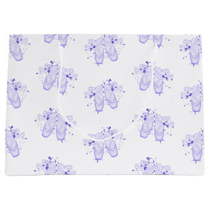 Purple Ballerina Ballet Slippers Ballet Large Gift Bag