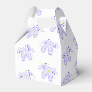 Purple Ballerina Birthday Pointe Shoes Ballet Favour Box
