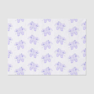 Purple Ballerina Birthday Pointe Shoes Ballet Tissue Paper