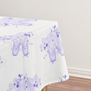 Purple Ballerina Pointe Shoes Ballet Tablecloth