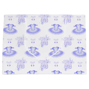 Purple Ballerina Tutu & Ballet Slippers Ballet Large Gift Bag