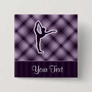 Purple Ballet 15 Cm Square Badge