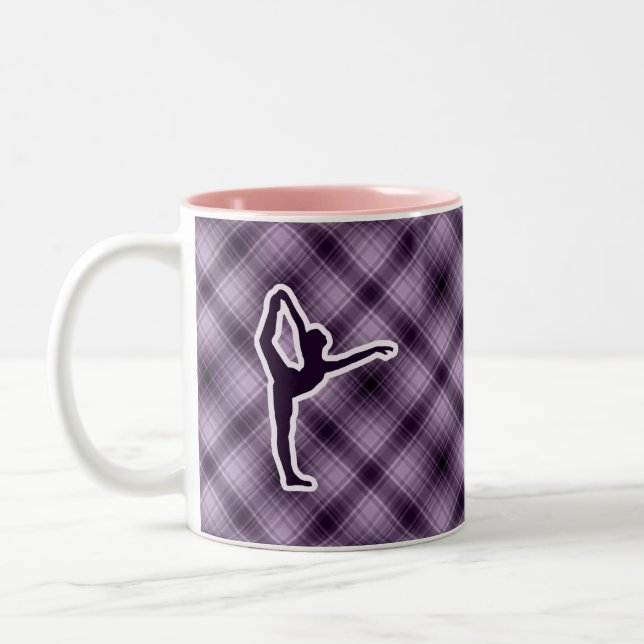 Purple Ballet Two-Tone Coffee Mug (Left)