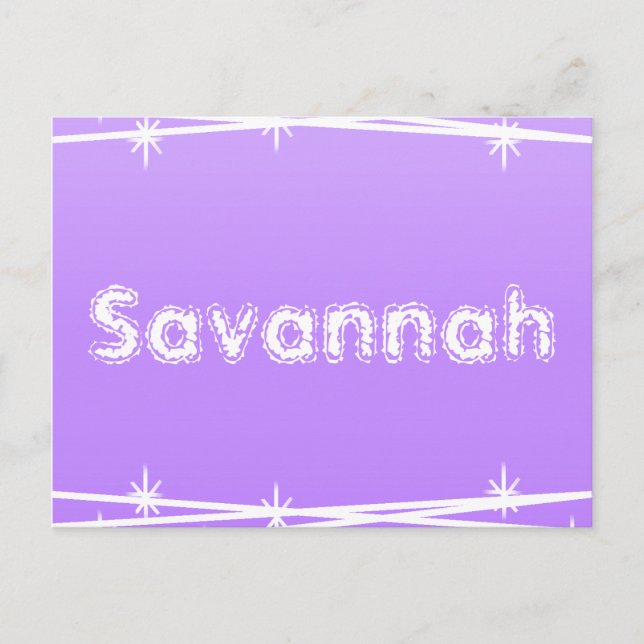 Purple Barbed Wire Postcard (Front)