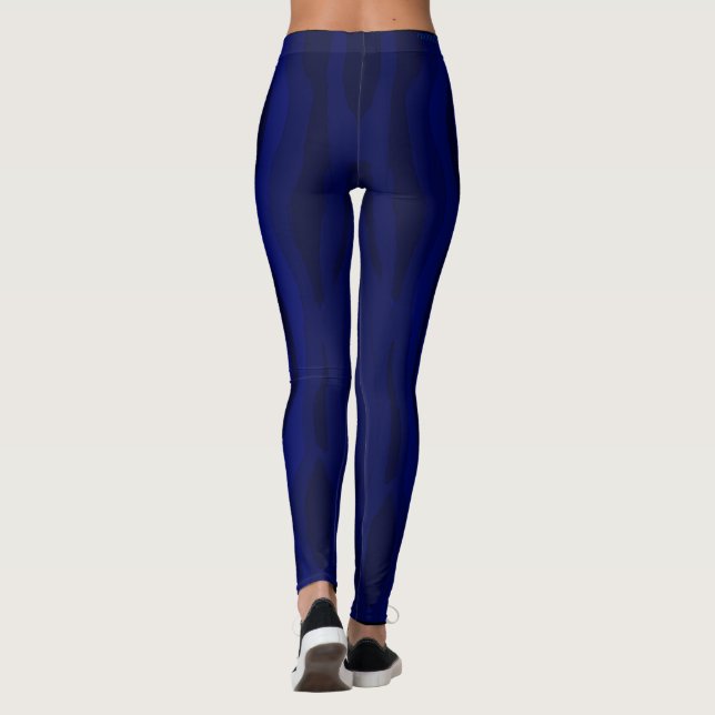Purple Bark Camouflage Reflection Leggings (Back)