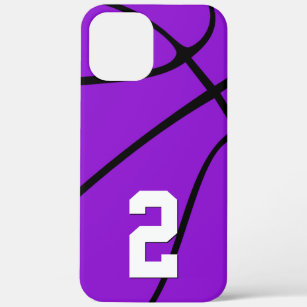 Purple Basketball Custom Player Number Sports Case-Mate iPhone Case