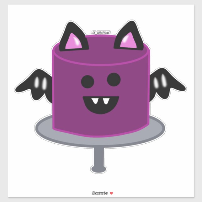 Purple Bat Cake (Sheet)