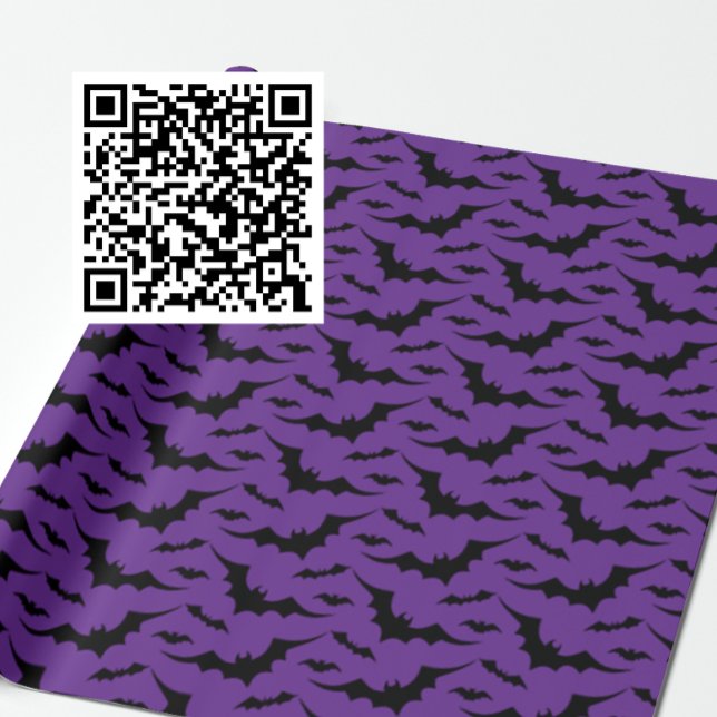 Purple Bat Pattern Wrapping Paper (Creator Uploaded)