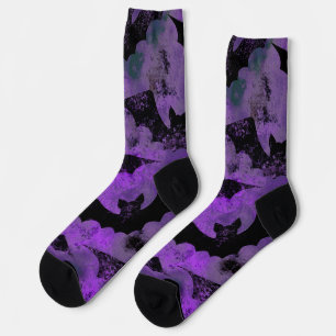 Purple Bat  Socks