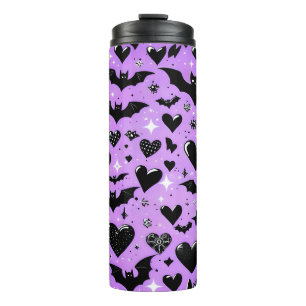 Purple bats  thermal tumbler