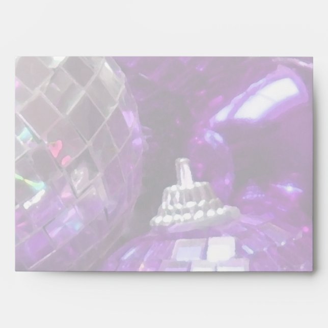 Purple Baubles envelope pale (Front)