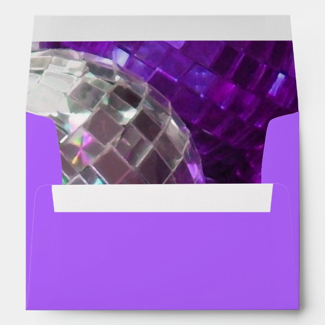Purple Baubles envelope purple (Back (Bottom))