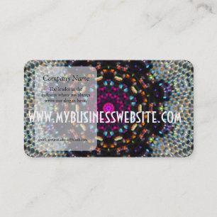 Purple Bead Kaleidoscope Business Card