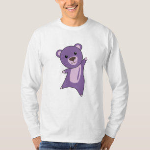 Purple Bear Colourful Bears Cute Animals T-Shirt