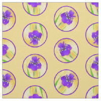 Purple Bearded Iris Painting Original Flower Art