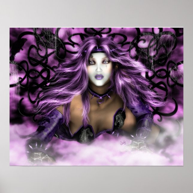 Purple Beauty - Fantasy Art Print (Front)