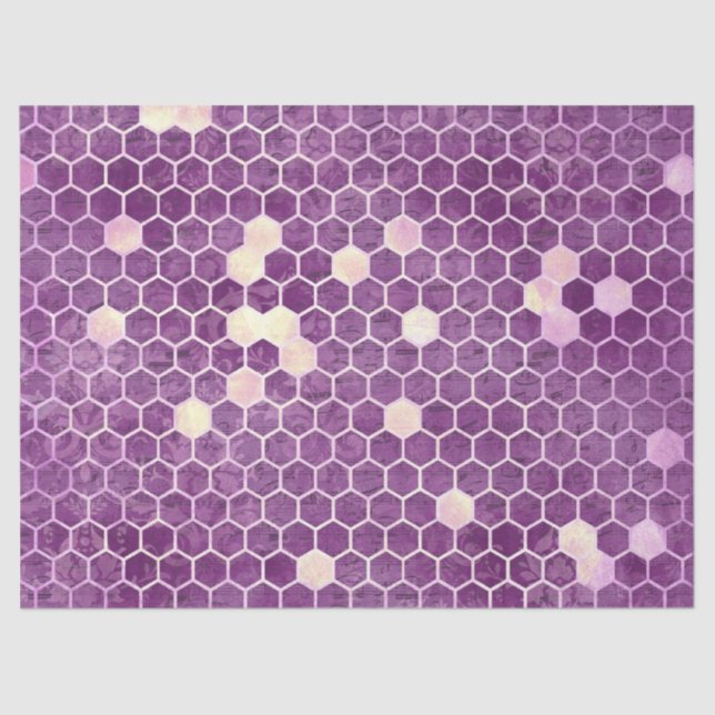 Purple Bee Series Design 13 Tissue Paper (Front)