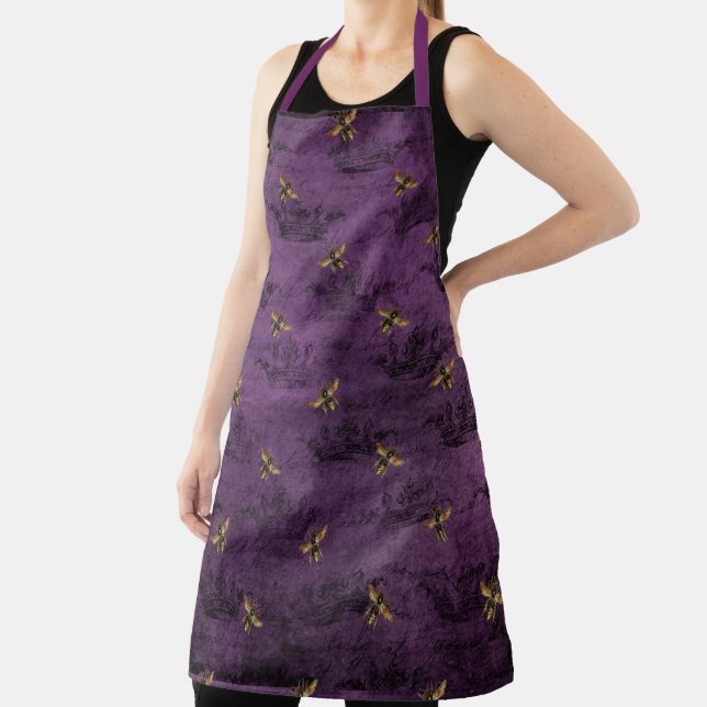 Purple Bee Series Design 9  Apron (Insitu)