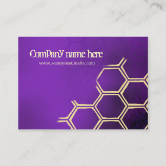 Purple bees business card