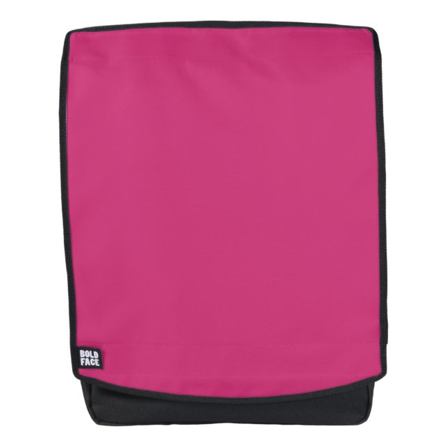 Purple Beetroot Solid Colour, Hot Pink, Fuchsia Backpack (Front)