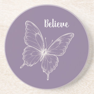Purple Believe Butterfly Coaster