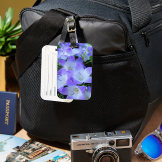 Purple Bellflowers Photograph Luggage Tag