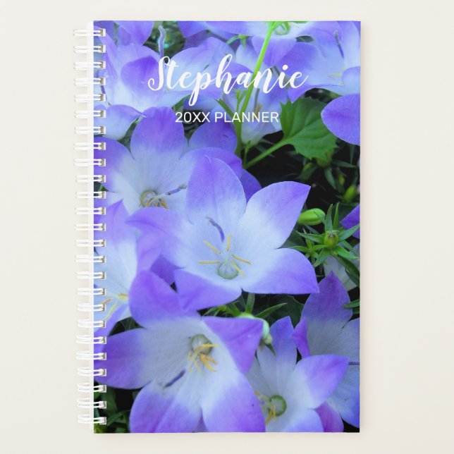 Purple Bellflowers Photograph Planner (Front)